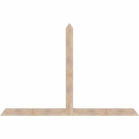 Ekena Millwork Portland Smooth Timber Gable Bracket, Douglas Fir, 108"W x 72"H x 3 1/2"D x 5 1/2"F, 16/12 Pitch GBW108X72X0406POR00SDF